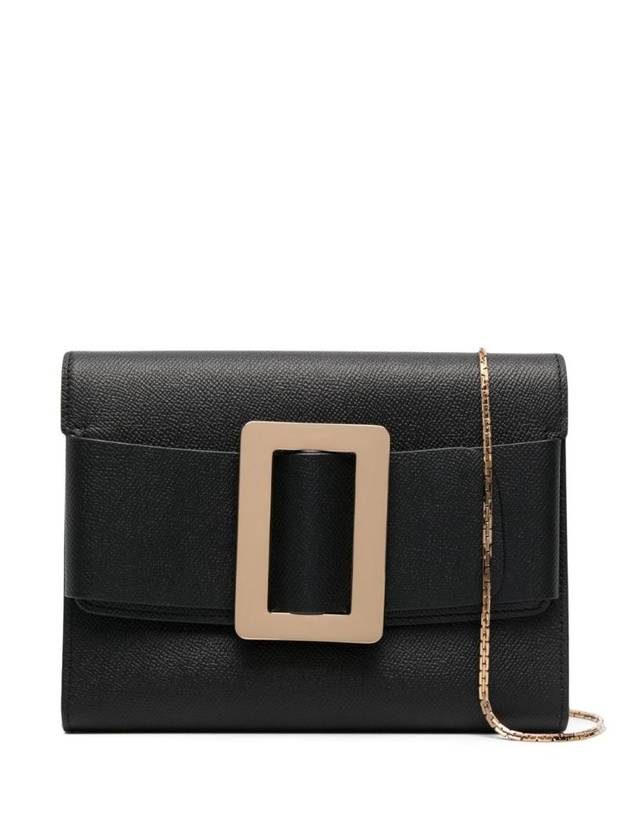 보이 여성 BUCKLE TRAVEL CASE EPSOM LEATHER HANDBAG BUCKLETRAVELCASEEPSOMCS CSDBLACK