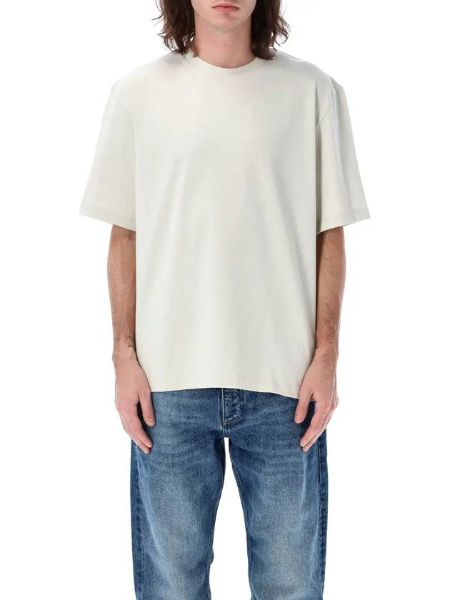 Studio Nicholson 로고 디테일 크루넥 티셔츠 LAYSNM1066_ICE