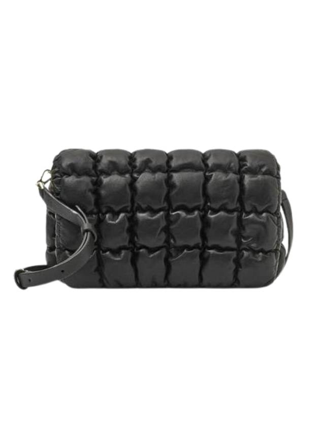 코스 퀼티드 레더 크로스바디백 블랙