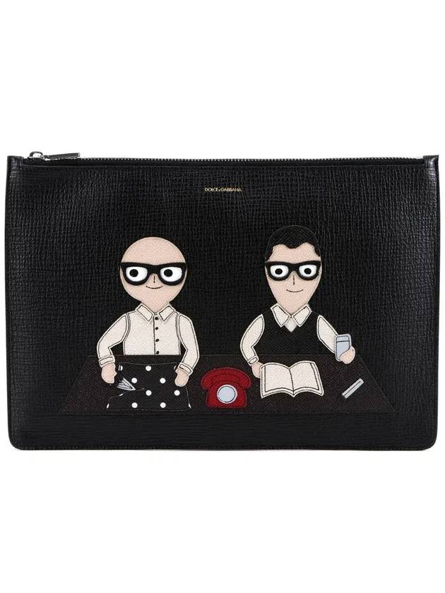 Dolce & Gabbana 그래픽 프린트 지퍼 파우치 BP2182AB370_8S574