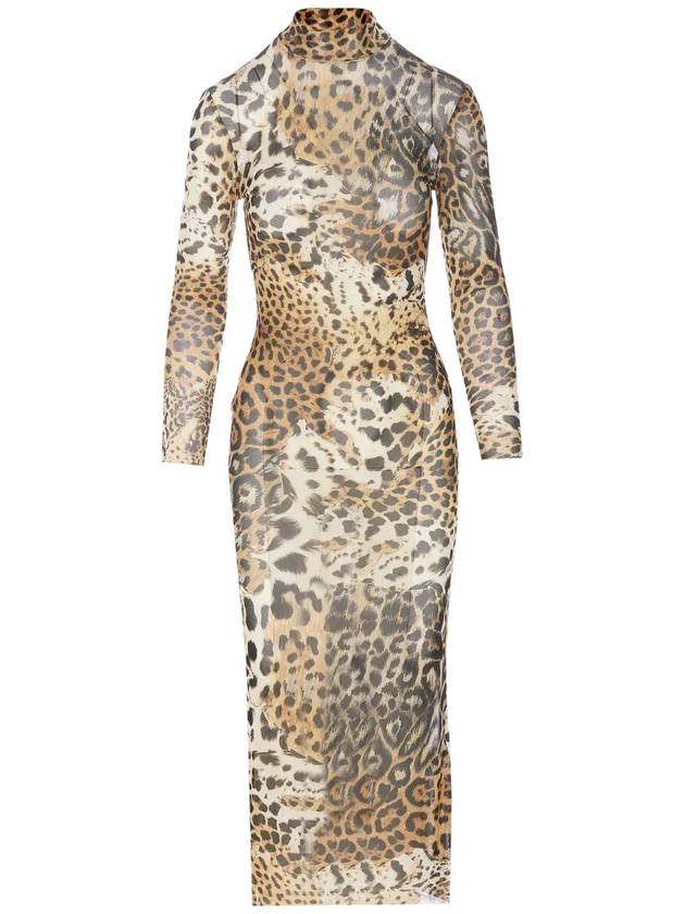 로베르토 카발리 드레스 애니멀 프린트 TKT130_6HG3400504