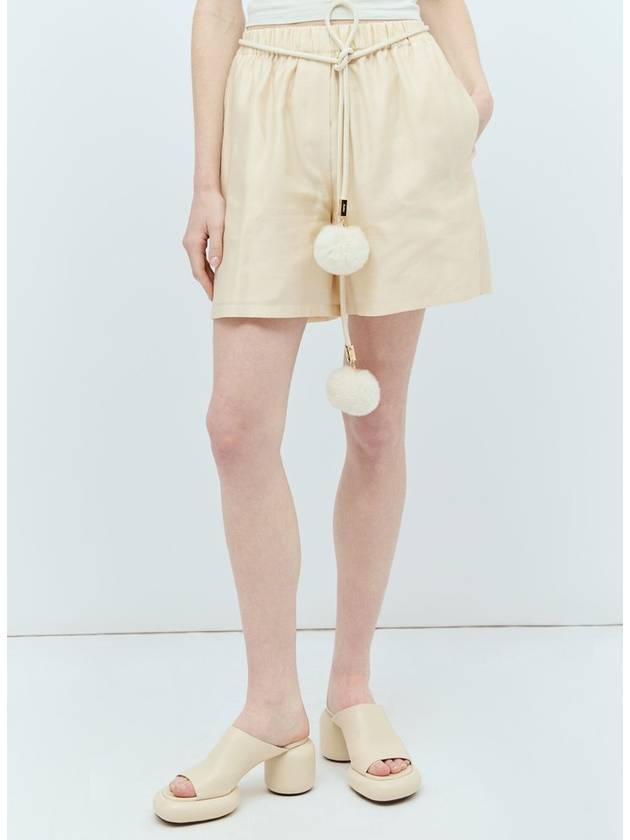 Max Mara 폼폼 튜블러 벨트