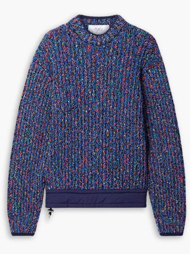 NB07 AZTECH MOUNTAIN 여성 스웨터 Shell trimmed ribbed knit sweater 1647597357116364