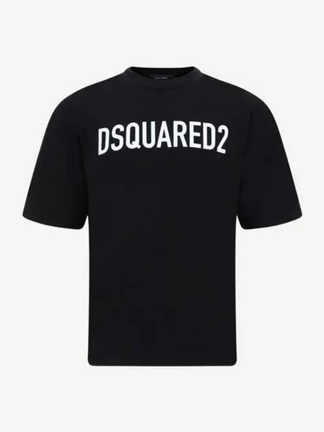 디스퀘어드2 코튼 티셔츠 블랙 Dsquared2 Cotton T Shirt Black