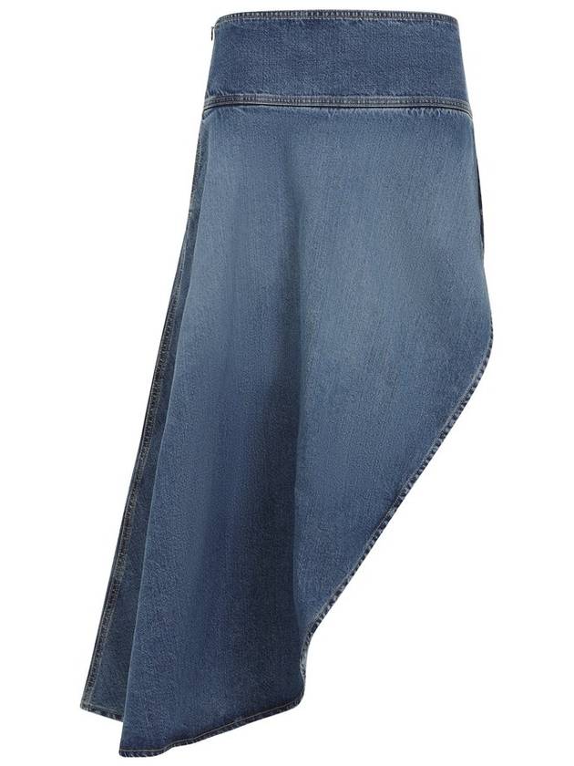 알라이아 비대칭 토널 허리띠 스커트