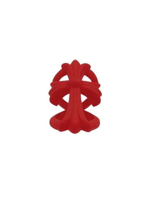 크롬하츠 실리크롬 인피니티 CH 크로스 링 레드 2022 2023 Chrome Hearts Silichrome Infinity CH Cross Ring Red 2022 2023