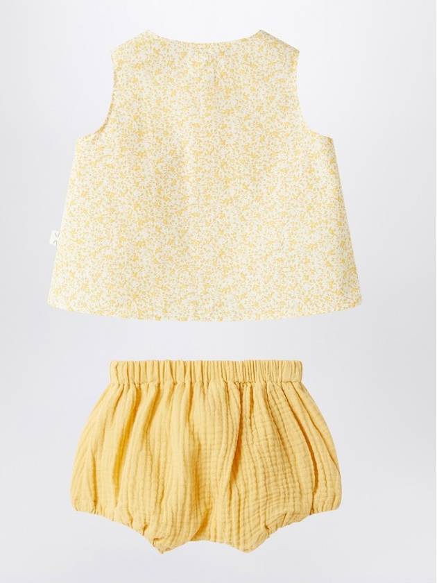 Yellow Outfit With Floral Print