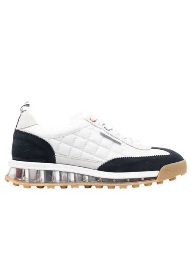 W 톰브라운 테크 러너 퀼티드 스니커즈 네이비 화이트 W Thom Browne Tech Runner Quilted Sneakers Navy White