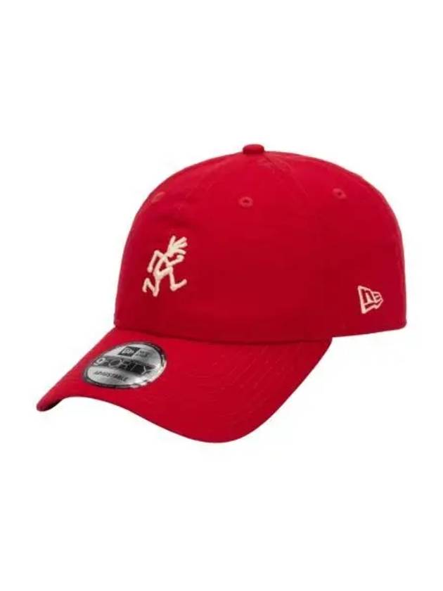 뉴에라 x 그라미치 언스트럭처 볼캡 스칼렛 New Era x Gramicci Unstructure Ball Cap Scarlet