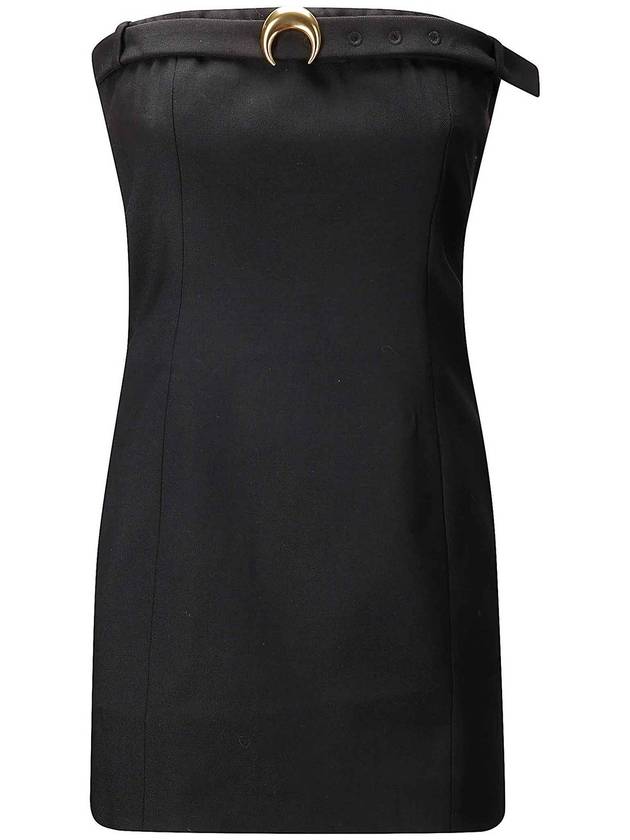 Marine Serre Virgin Wool Twill Mini Dress