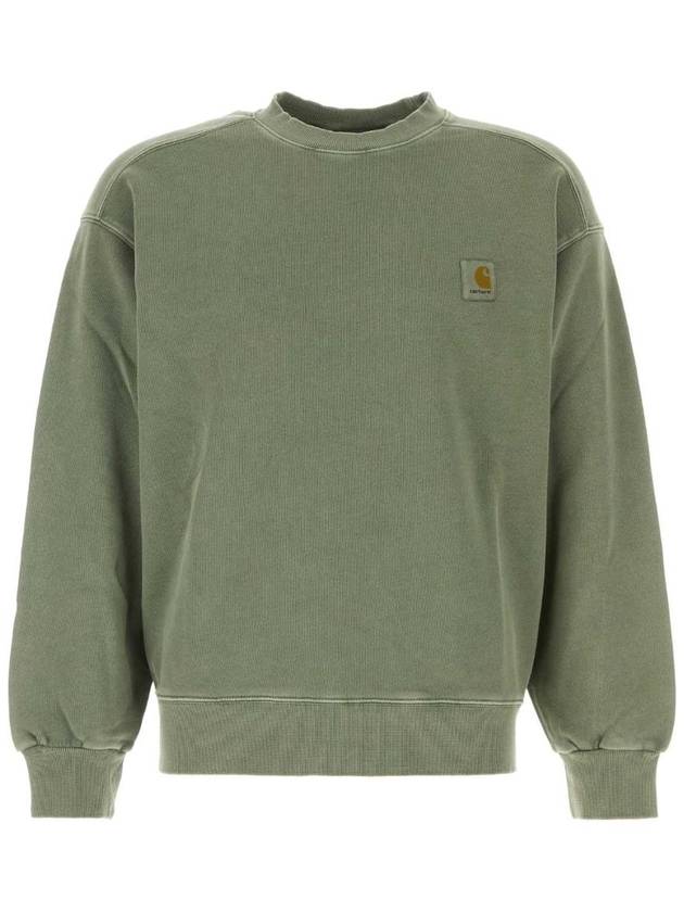 CARHARTT WIP 세이지 그린 코튼 넬슨 스웨트 I029957 1YFGD