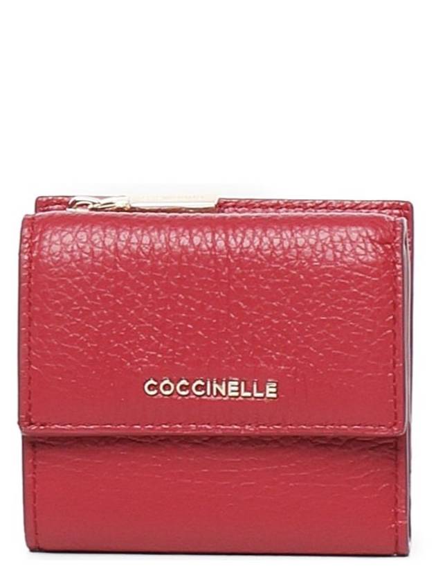 Coccinelle 로고 레터링 3단 지갑