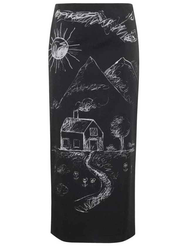 25SS 모스키노 스커트 A0131 0454 096 Black