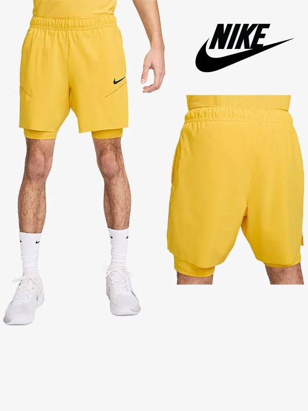 나이키 반바지 코트 슬램 테니스 쇼츠 옐로우