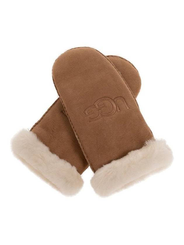 UGG 로고 자수 장갑
