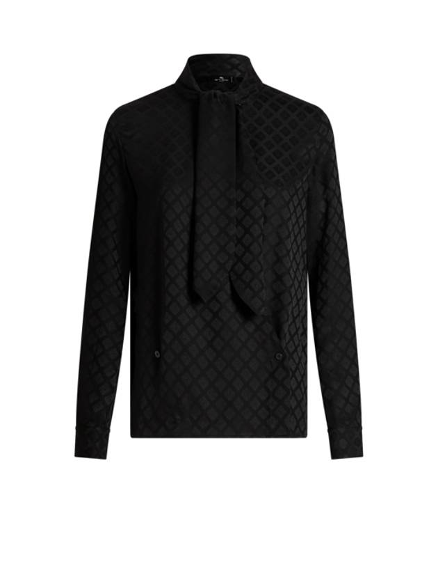 Etro Jacquard Scarf-collar Shirt Woman