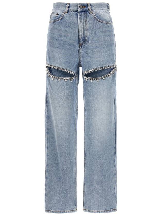 Area 장식 스트레이트 레그 진