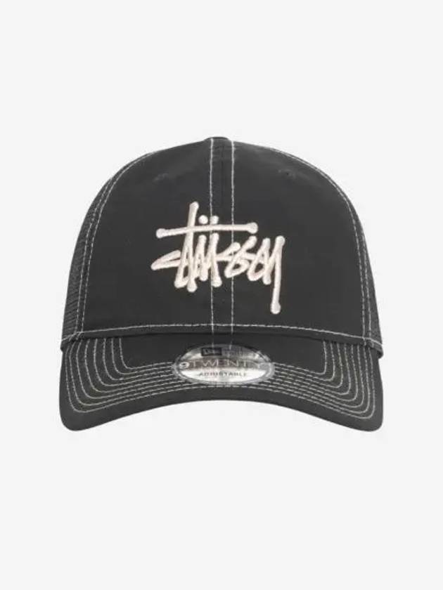 스투시 뉴에라 9Twenty 베이직 트러커 블랙 Stussy New Era 9twenty Basic Trucker Black