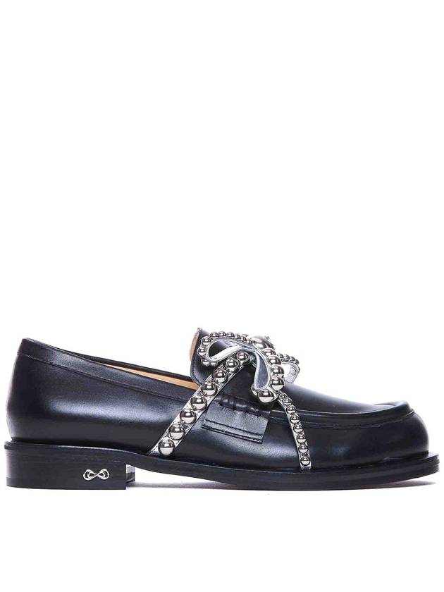 Mach & Mach Crystal Studs Loafers