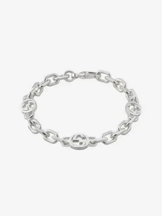 구찌 인터로킹 G 브레이슬릿 스털링 실버 Gucci Interlocking G Bracelet Sterling Silver