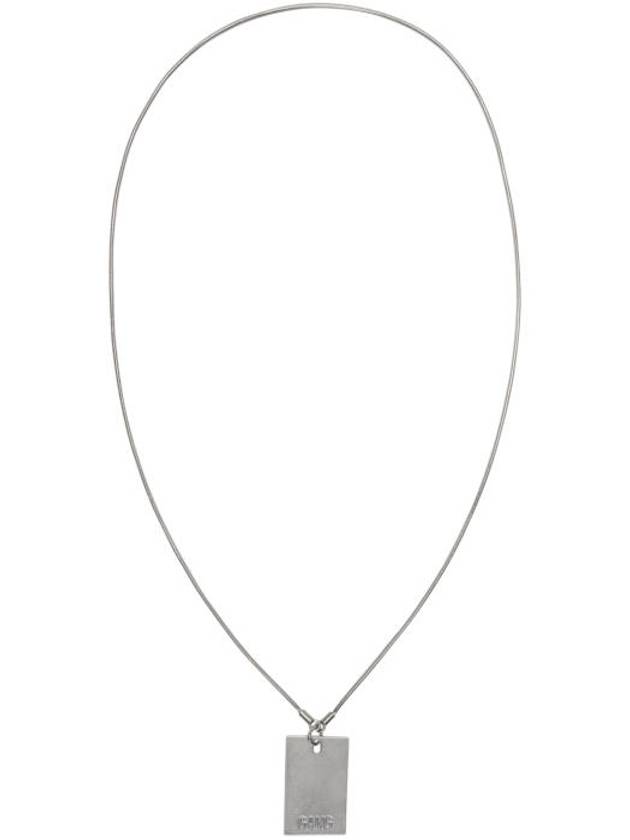 NEIL BARRETT 닐바렛 BRASS DOG TAG NECKLACE