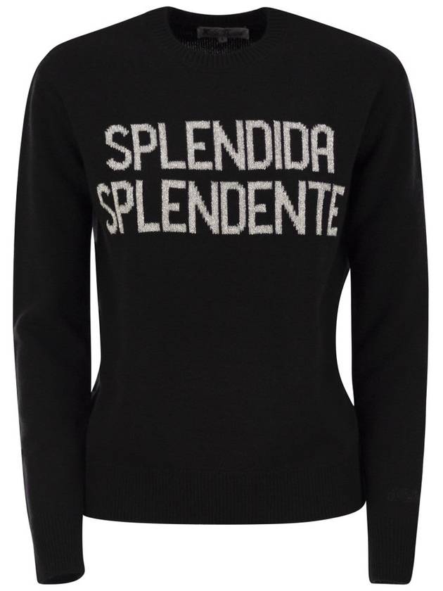 Mc2 Saint Barth 멋진 샤이닝 인타르시아 니트 점퍼