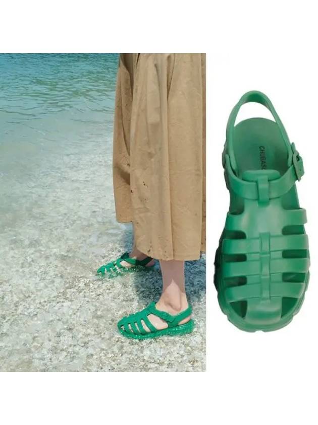 츄바스코 아쿠아슈즈 씨엘로 여성 레인 샌들 CL2306 GREEN