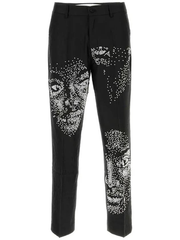 키드슈퍼 그래픽 페이스 팬츠 AW24SUB04_BLACK