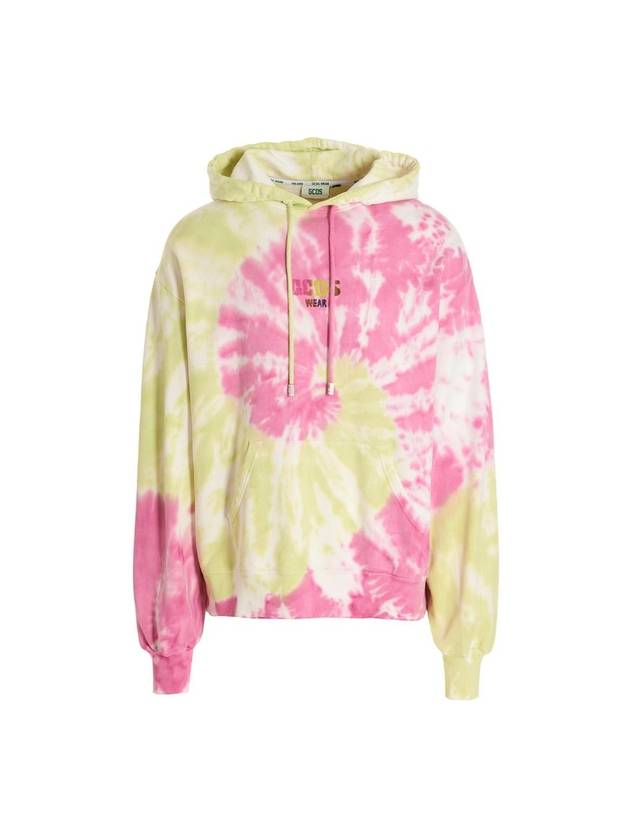 GCDS SS 2023 스웨트셔츠 con cappuccio GCDS Tie Dye SS23M100304MX