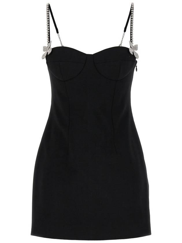 Area 버터플라이 장식 민소매 미니 드레스