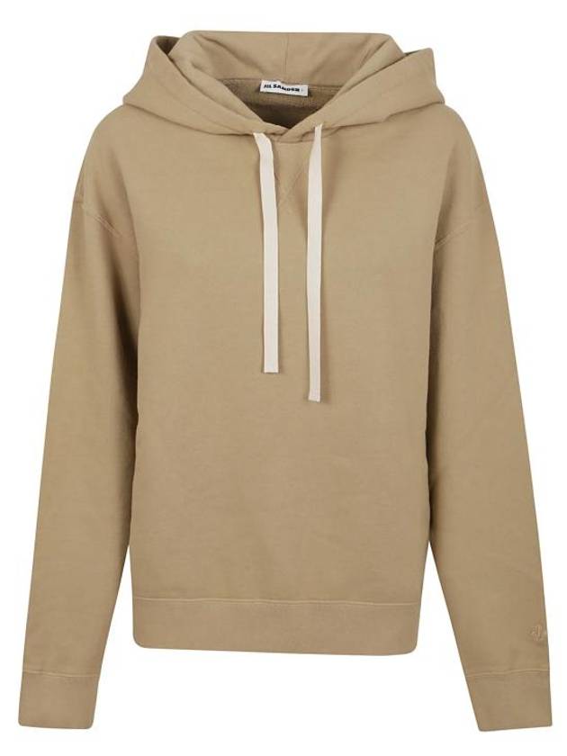 질샌더 드로우스트링 후드탑 베이지