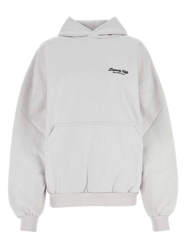 발렌시아가 베벌리힐스 엠브로이드 후드탑 화이트