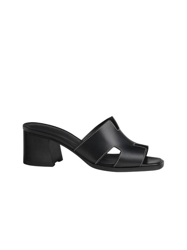 에르메스 헬리아 60 카프스킨 힐 뮬 느와르