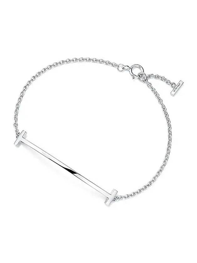 티파니앤코  티파니 T 스마일 브레이슬릿 화이트 골드 36819685