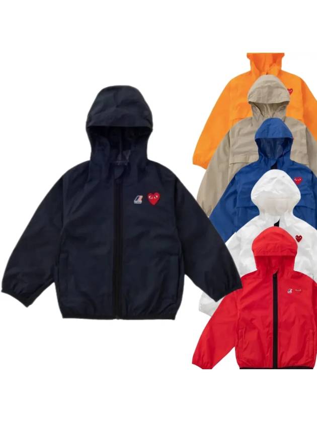 꼼데가르송 키즈 아노락 K Way 후드집업 Z J503 051