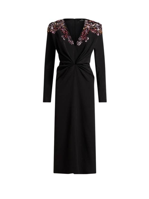 Etro Embroidered Silk Dress Woman