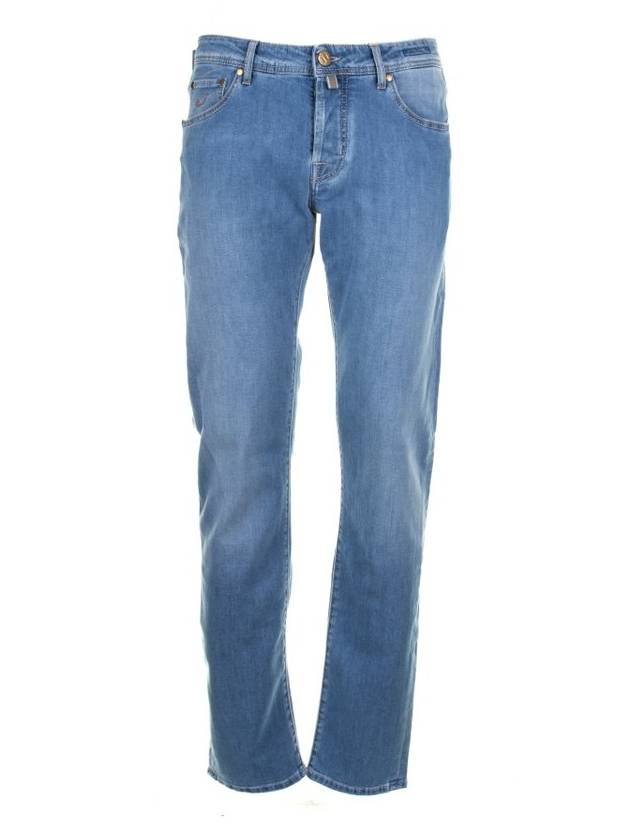 Jacob Cohen 로고 패치 미드라이즈 진