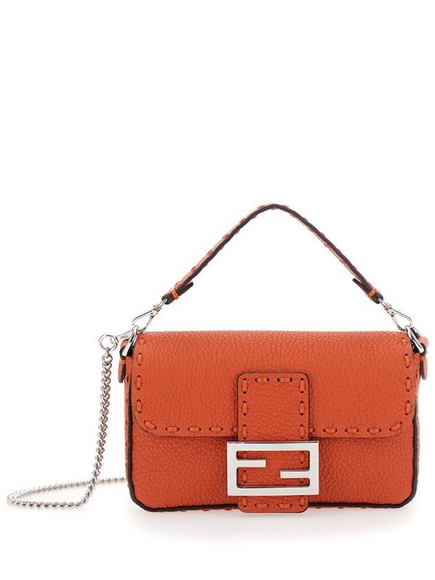 펜디 바게트 셀러리아 스몰 크로스 백 오렌지