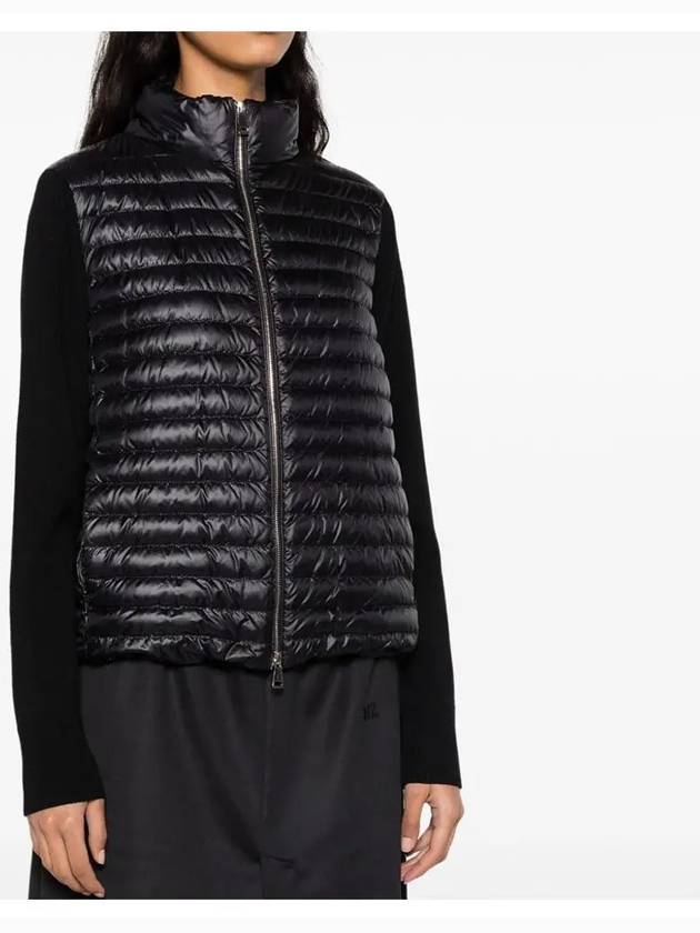 몽클레르 25SS 9B00026 M1131 999 여성 니트 믹스 패딩 블랙 가디건