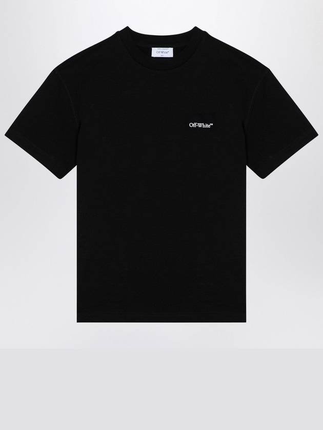 Black Cotton Crew-neck T-shirt