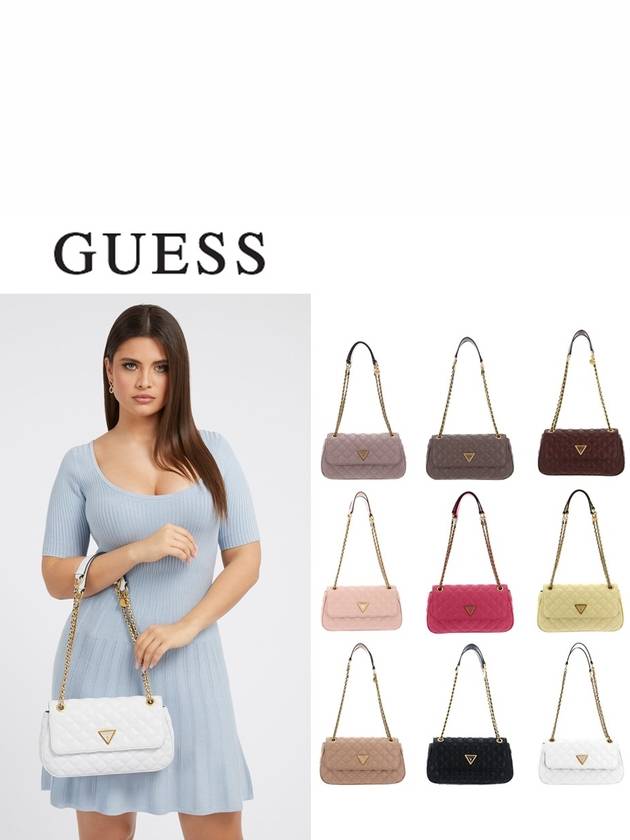 Guess 게스 가방 Giully 퀼팅 플랩 체인 숄더백 HWQA8748210