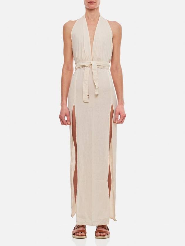 Caravana Tacoh Cotton Long Dress With Slits