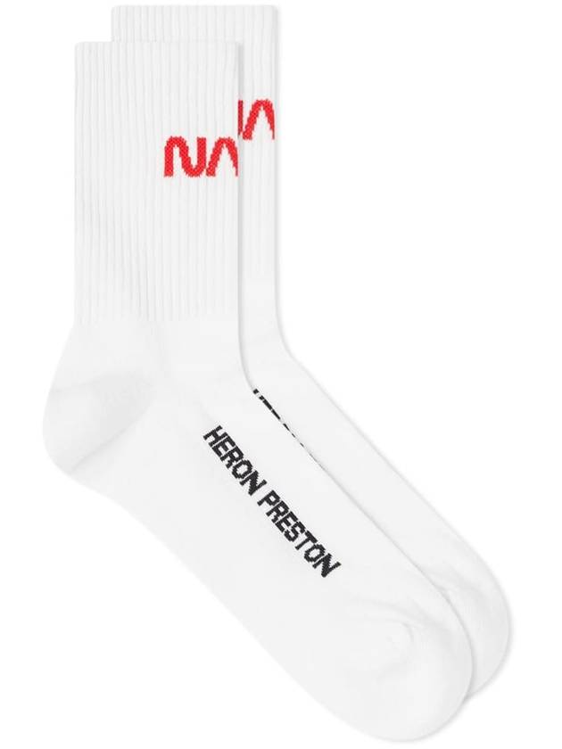 24SS 헤론 프레스턴 남성 양말 NASA Logo Long Socks