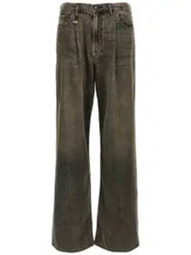 R13 데이먼 코튼 진 블랙