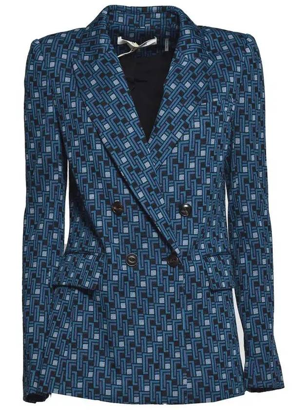 Diane von Furstenberg 비엔 자카드 재킷 DVFJS3S001_BLU