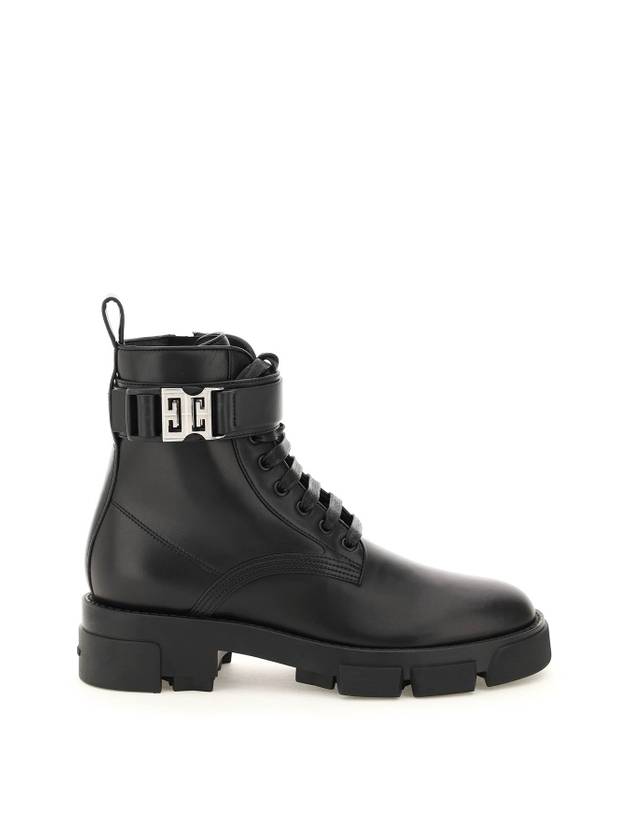 지방시 테라 레이스 업 컴뱃 워커 부츠 블랙