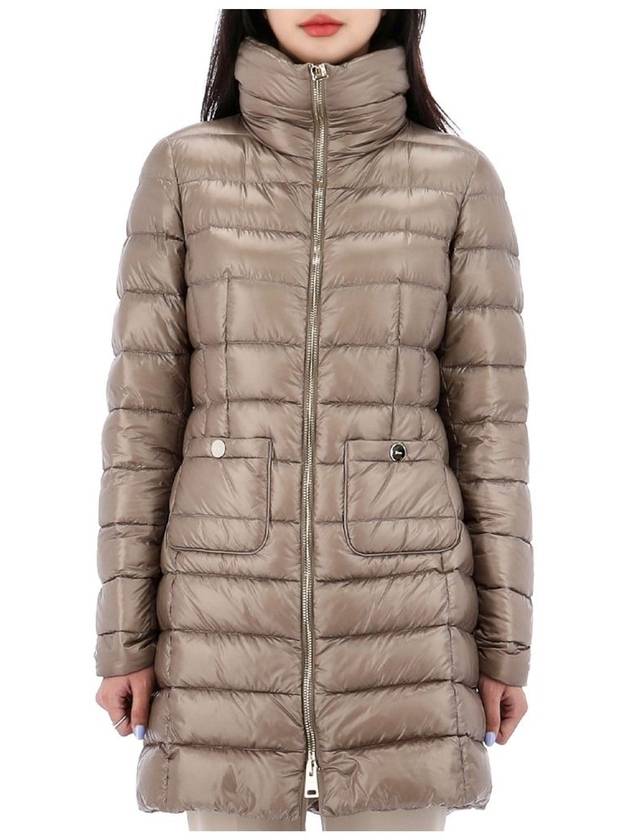 에르노 여성 마리아 풀집업 패딩 도브그레이