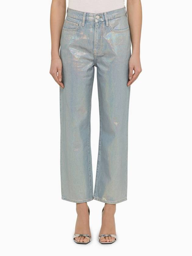 Frame La Jane cropped jeans in Hologram denim