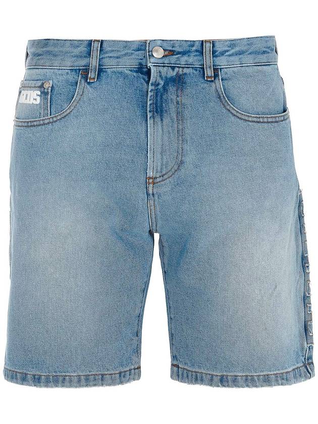 Gcds Faded denim bermuda shorts