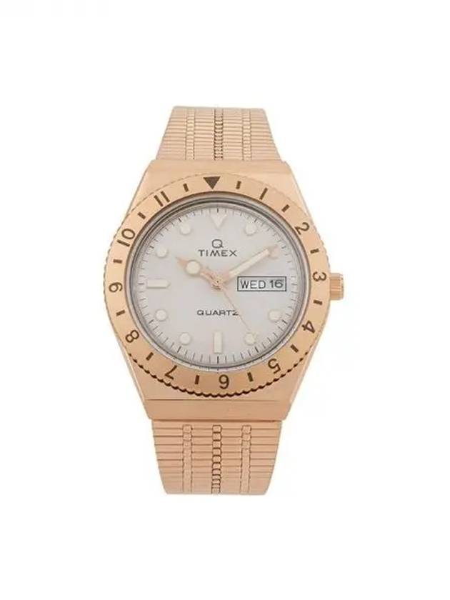 4134945 Timex 36 mm Q Stainless Steel Rose Gold Tone Case